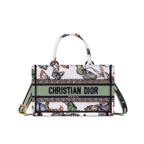 Christian Dior Mini Dior Book Tote With Strap